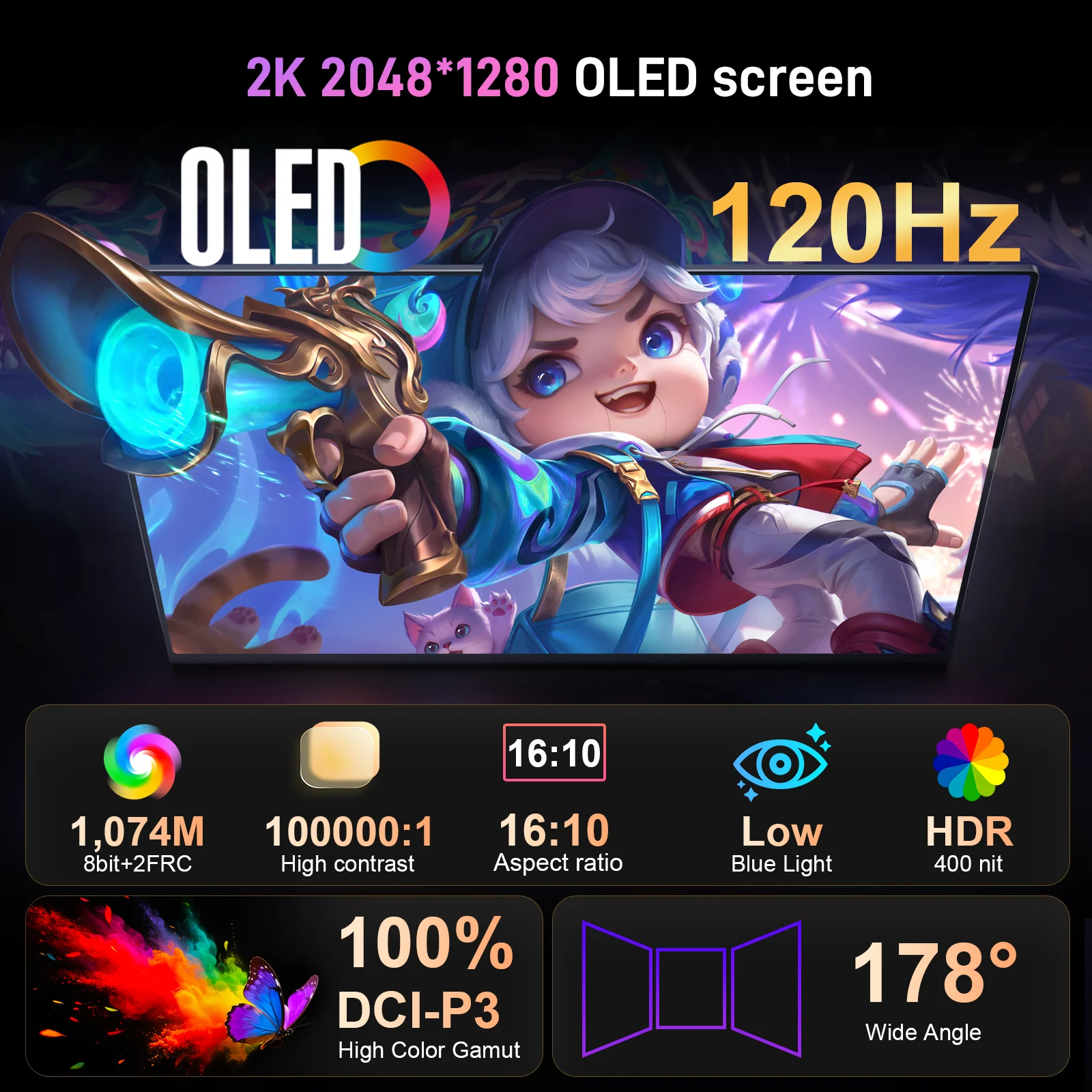 FORZOLA 2K OLED Touch Monitor  - огляд і ціна Pc Gaming Ps5