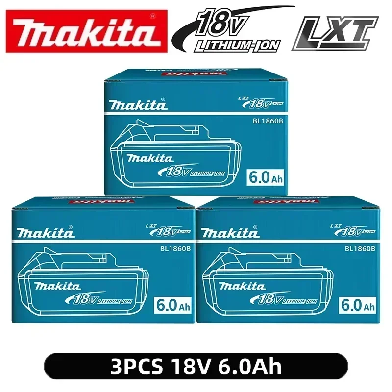 100% originele Makita 6Ah Makita 18V batterij BL1860B BL1840 BL1830B BL1850B BL1850 BL1860 BL1815 vervangende lithiumbatterij