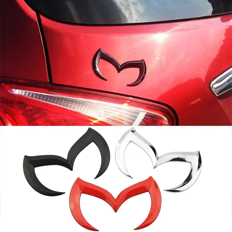 1PC 12x7.3cm Metal Car Sticker Trunk Badge Decoration for Mazda M2 M3 CX8 RX8 BT50 CX7 M5 M6 Rear 3D Emblem Decal Accessories