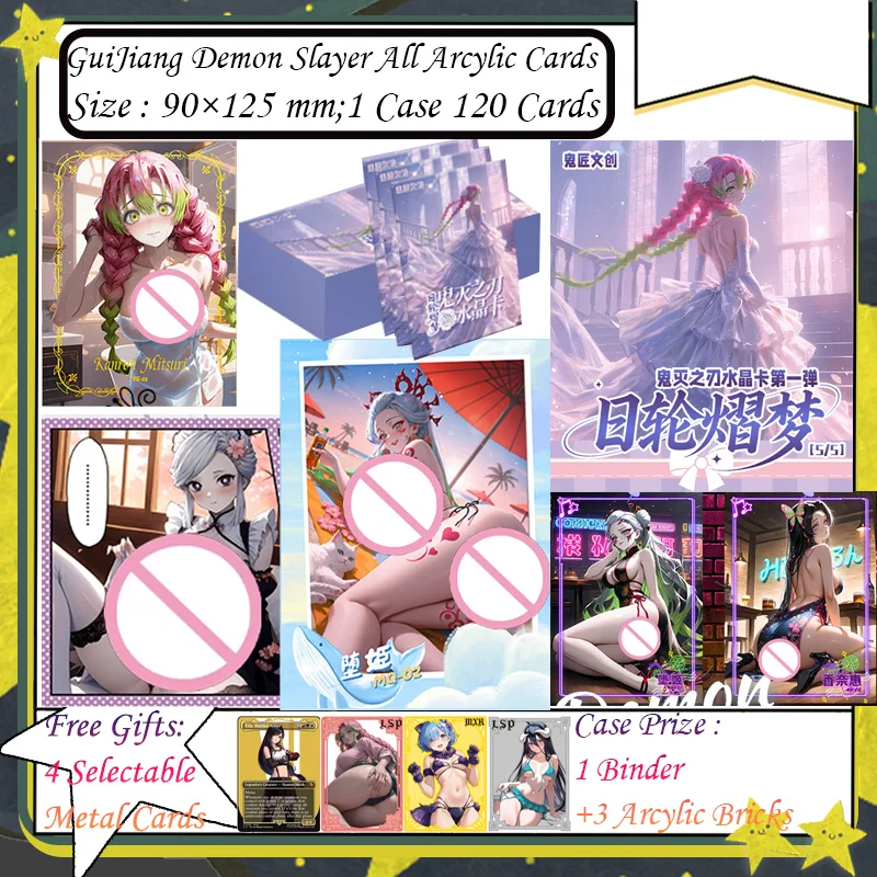 

GuiJiang Demon Slayer Все акриловые карты карты Demon Slayer Tanjirou Kamado Nezuko Коллекционная карта персонажей Аниме подарки