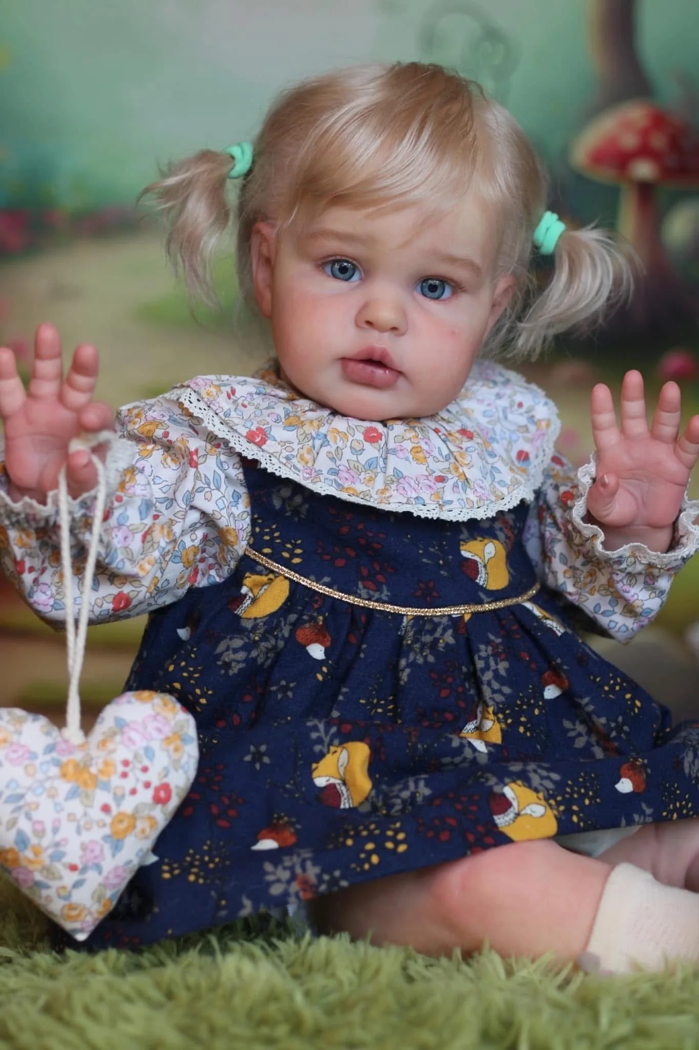 

NPK 24 Inch Toddler Reborn Baby Doll - Ellie Realistic Soft Touch Lifelike Art Doll with Hand Rooted Hair 3D Skin for Collectors
