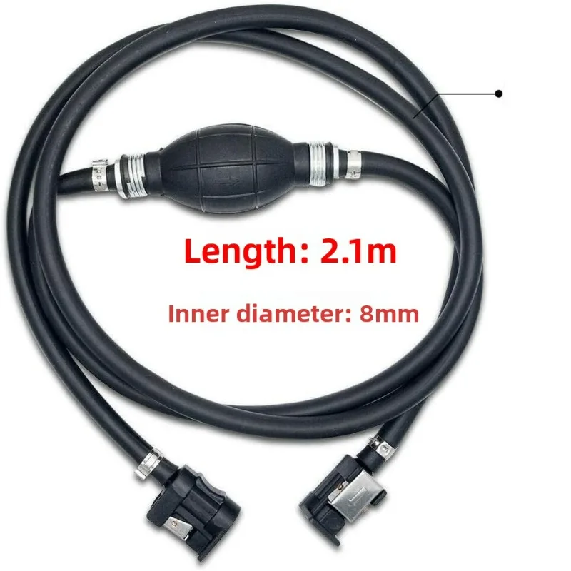 8MM Fuel Hose Outboard Boat Engine Petrol Tank Connection Kit for Engine Fuel Hose Black Marine Engine Oil Pipe
