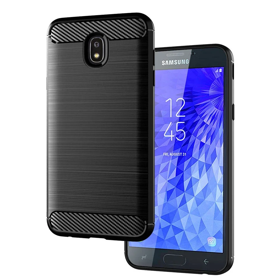 Case For Samsung Galaxy J7 2018 Case Silicone TPU Shockproof Carbon Cover for Samsung Galaxy Wide3 J7 2018 J737 Star/Refine/Top