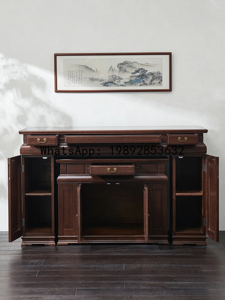 LYY Solid Wood Rural Table Household God of Wealth Incense Altar Buddha Shrine Offering Table God Altar Buddha Altar Offering