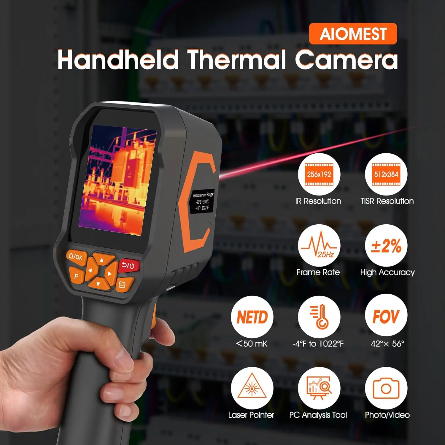 HoldPeak DP15L Thermal Imager 512x384 Super IR 2.8