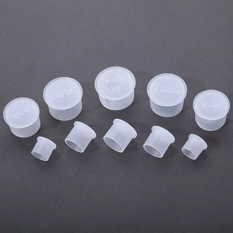 T Type Plastic PE White Translucent Vacuum Flange Plastic Cap Protective Cover  Circular Dust Adapter Sleeve Oil Pipe Joint