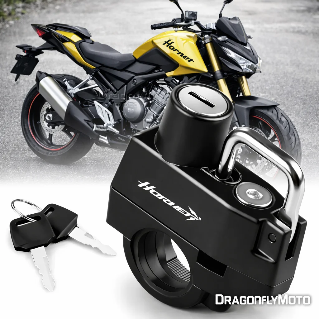

Замок для мотоциклетного шлема Honda CB750 Hornet 2025-2026, противоугонное устройство для шлема Hornet750, нержавеющий, с защитой от ржавчины
