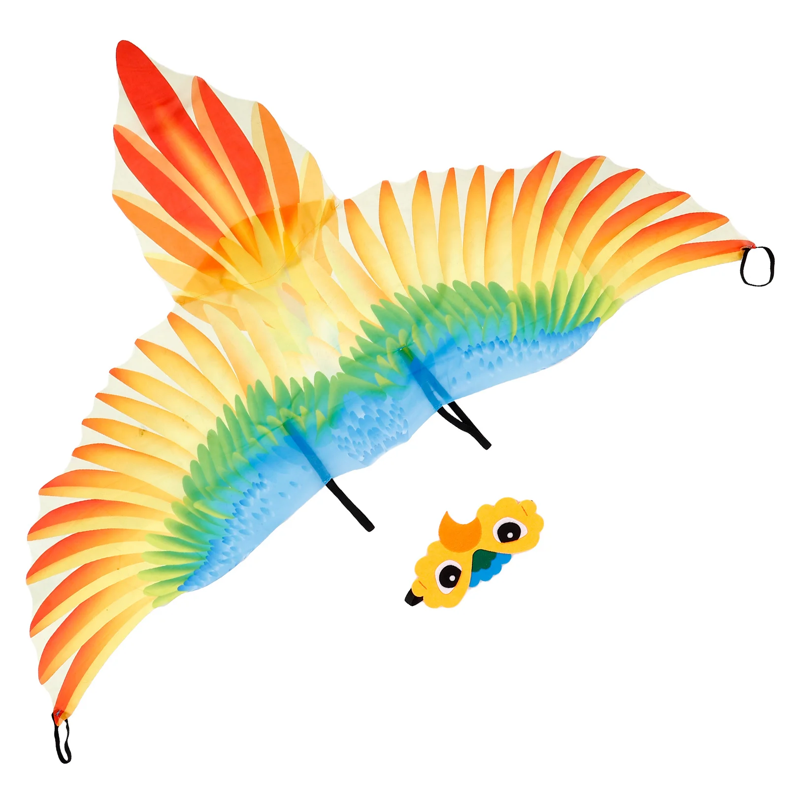 

1Set Bird Headgear Parrot Wing Cape Kids Halloween Costume Party Prop Cosplay Accessory Stage Performance Bird Costume