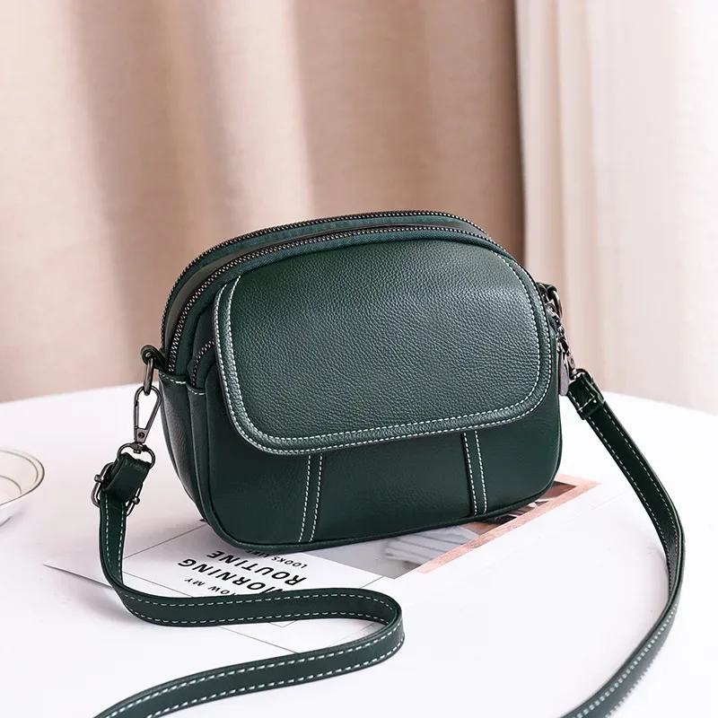 Small Vintage Flap Women Shoulder Bag Fashion High Quality Crossbody Messenger Bags Designer PU Leather Handbag Female Bag