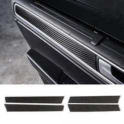 For VW Touareg 2011 2012 2013 2014 2015 2016 2017 2018 Carbon Fiber Car-Styling Interior Window Door Panel Sticker Cover Trim