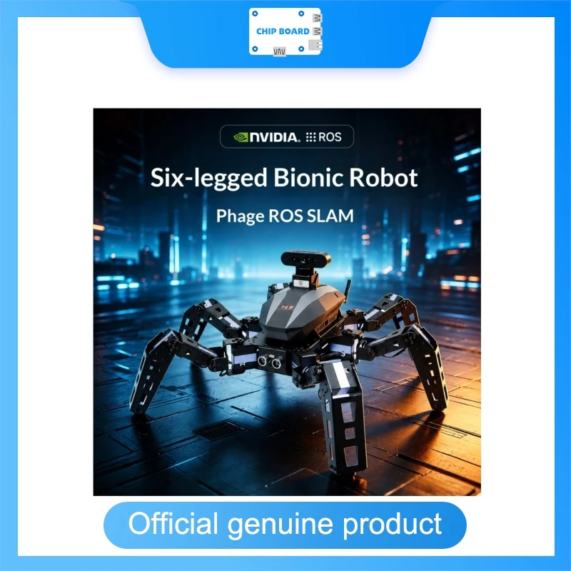 XIAO R Jetson Nano ROS Hexapod Robot with LiDAR SLAM Navigation 3D Vision Open Source Bionic Spider Platform