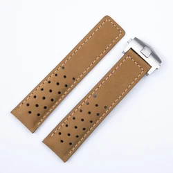 Suede Leather watchband for TAG Heuer MONACO watches strap black brown blue 20mm 22mm 24mm cow leather wrist band