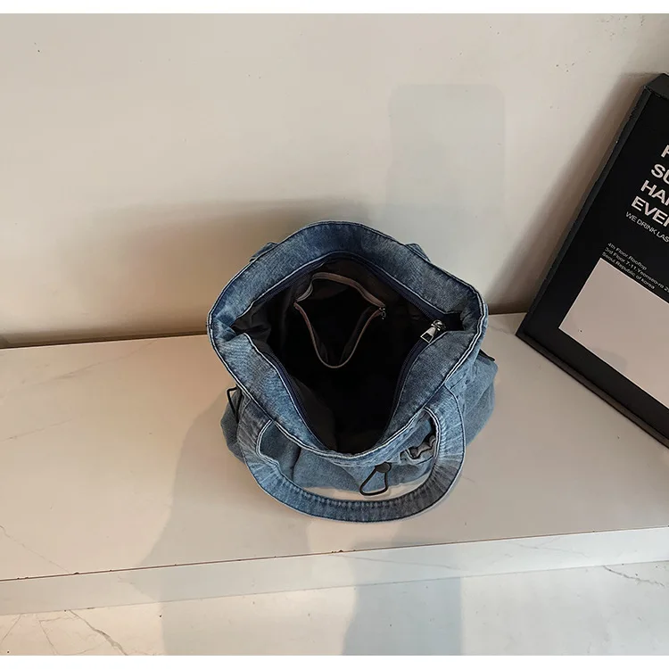 Damen-Umhängetasche, modische Handtaschen, Denim-Canvas-Geldbörse, tragbare Tragetasche, Handtaschen für den täglichen Weg zur Arbeit