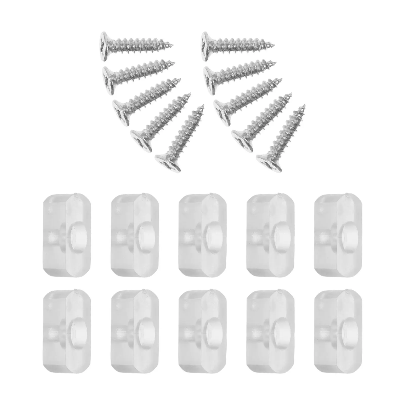 10Pcs Bathroom Anti-Collision Pads Sliding Door Clear Plastic Stopper Non-Slip Buffer Shower Glass Door Bumpers Tub Enclosure