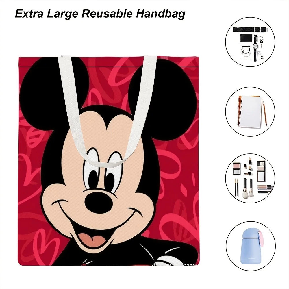 A cute multi-functional female zipper bag with Mickey patter