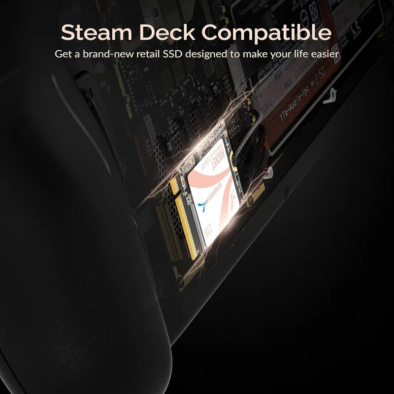 Rocket Q4 2230 NVMe SSD 2TB – SSD interno PCIe Gen4 M.2 per Steam Deck, ROG Ally, Surface Pro, Mini PC – QLC senza DRAM