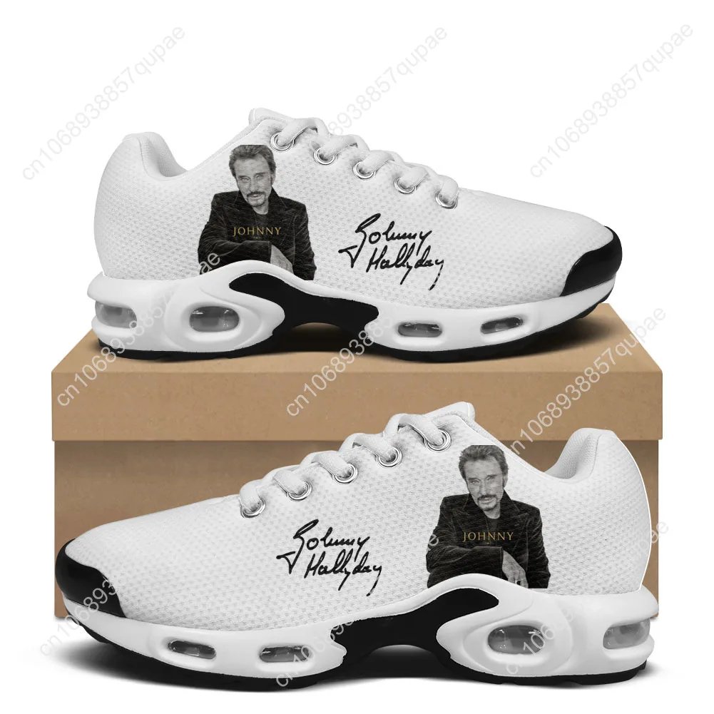 Johnny Hallyday Air Cushion Sneakers Star singer Mens Womens Teenager Lightweight Sports Shoes  Custom Leisure Mesh Sneaker