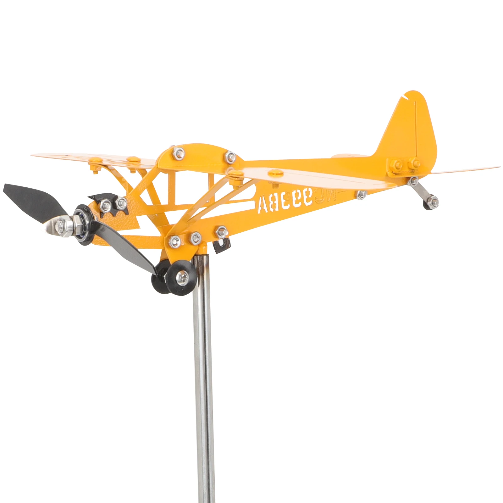 

Iron Airplane Windmill Durable Outdoor Garden Decoration Lawn Spinner Metal Wind Sculpture Environmental Friendly Yard Art Work