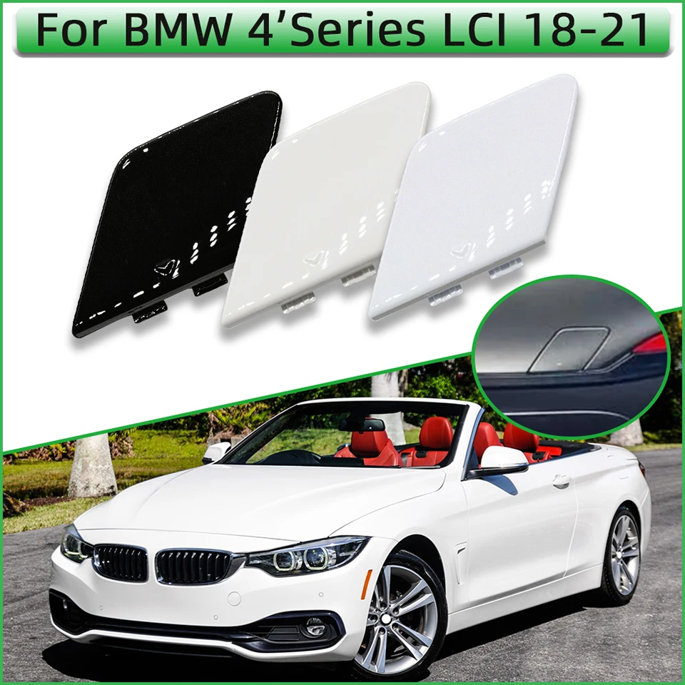Cap Rear Bumper Tow Hook Shell For BMW 4 Series LCI F32 F33 F36 2018-2021 # 51127496136 Trailer Cover High Quality Painted
