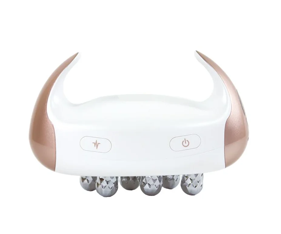 Masseur Facial EMS 4D, tête de Massage RF, appareil Facial à usage domestique, favorise l'absorption de la crème pour le visage, 2 Modes de couleur claire, outil de beauté pour le corps