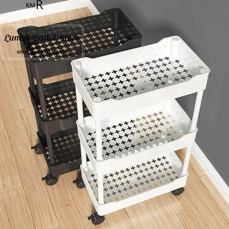 Slit ultra-narrow cabinet side slit refrigerator outer bathroom kitchen extremely narrow locker gap storage rack trolley