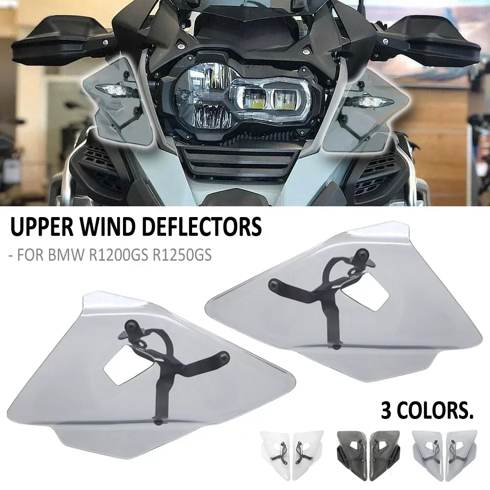 Motorcycle Upper Side Wind Deflector Pair Fairing Windshield Shield Windscreen Handguard FOR BMW R1200GS R1250GS R 1200 1250 GS