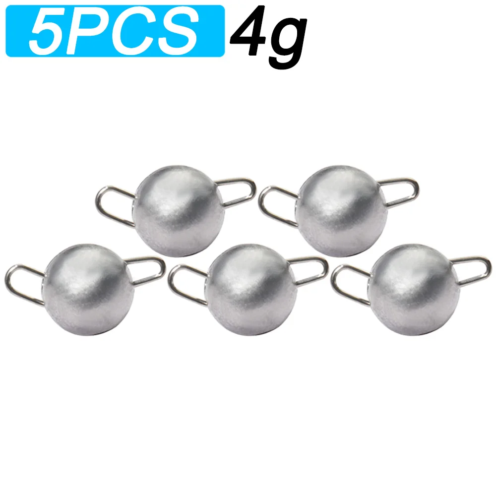 5PCS 2g 28g Angeln Gewicht Platinen Jig Kopf Tiefes Wasser mit Schwenk Runde Ball Platinen Rock angelgerät Cast Pesca Zubehör