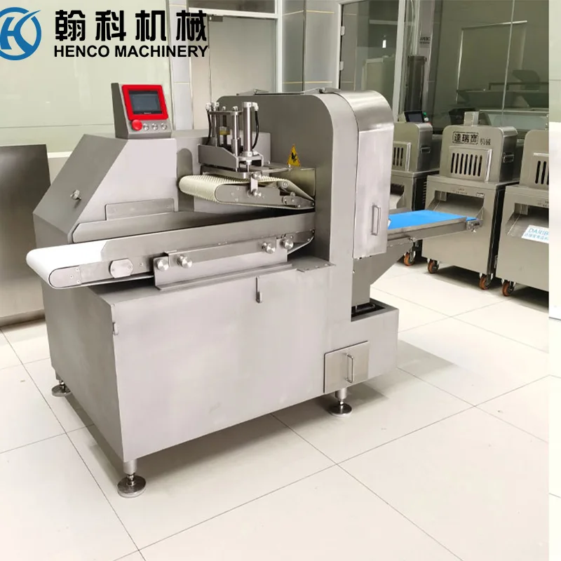 Prezzo di fabbrica Henco Tagliatrice elettrica per cubetti di verdure e carne Macchina per tagliare a dadini di maiale congelato/Dicer di manzo