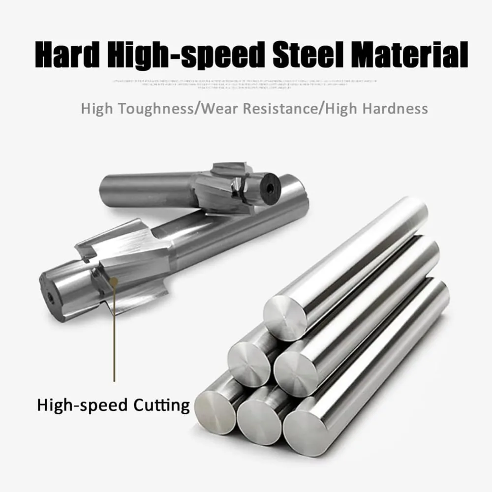 M3-M12 HSS Counterbore End Mill Pilot Slotting Tools Countersink Milling Cutter Countersunk Drill Flat Counterbore Drill Bit