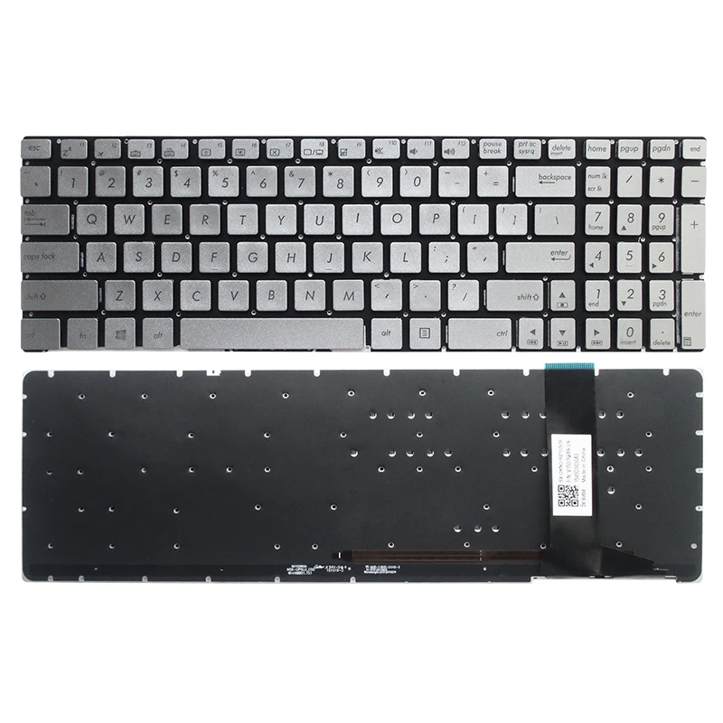 الولايات المتحدة/RU/PO/FR/SP لوحة مفاتيح الكمبيوتر المحمول ل ASUS U500VZ N76 R500V R505 S550C N76V/S Q550L N750 N550J N56XI363VZ G550JK/JX القاعدة السفلية