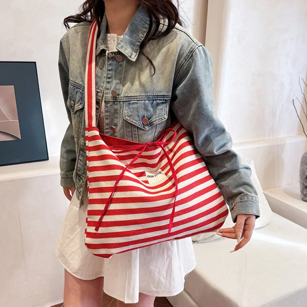 

Модная двусторонняя холщовая сумка большой емкости в корейском стиле, холщовая сумка через плечо для женщин