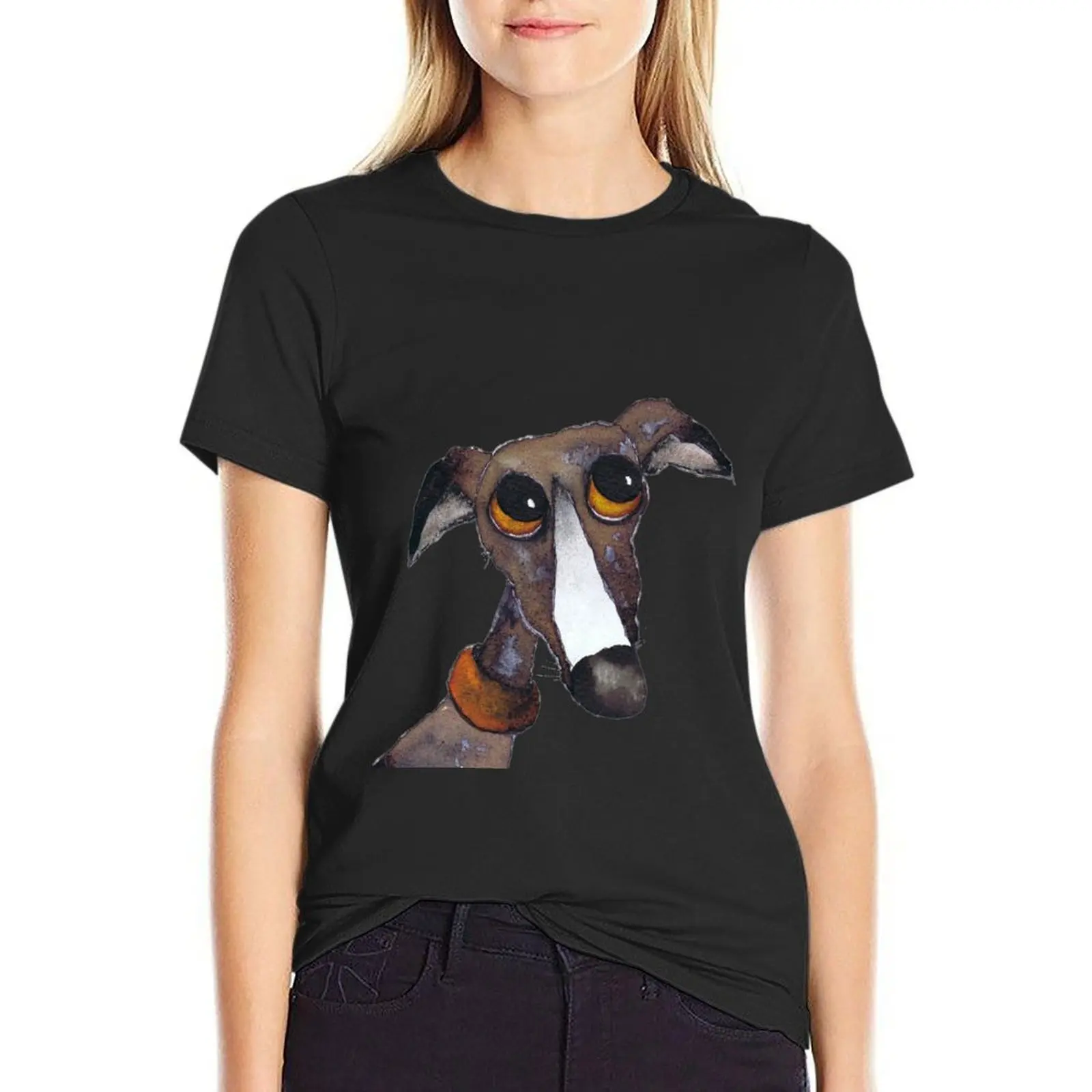 

GREYHOUND g262 T-Shirt tees heavyweights plus sizes animal prinfor t-shirt dress for Women long