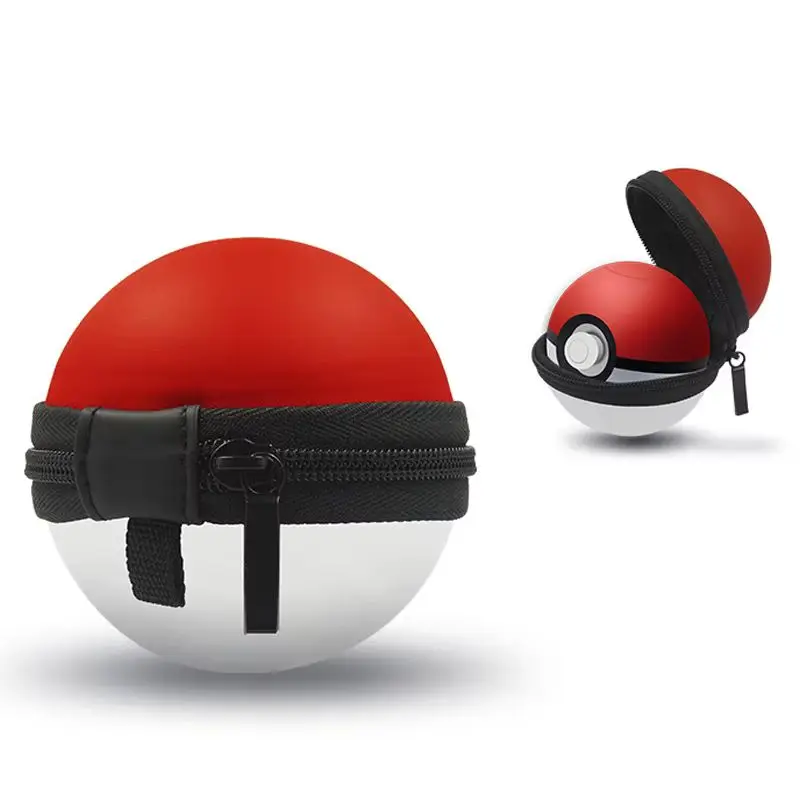 Cartoon Pokeball Protective Scratch-Resistant Drop-Proof Portable Travel Storage Bag With Carabiner Clip Anime Peripheral Gifts