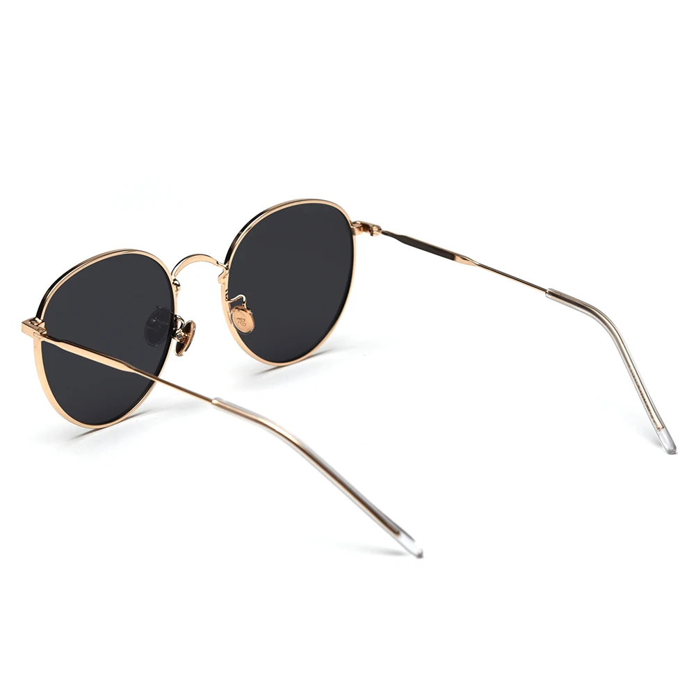 Peekaboo metal round sunglasses women polarized red orange retro sun glasses for men driving eyewear accessories 2019 summer