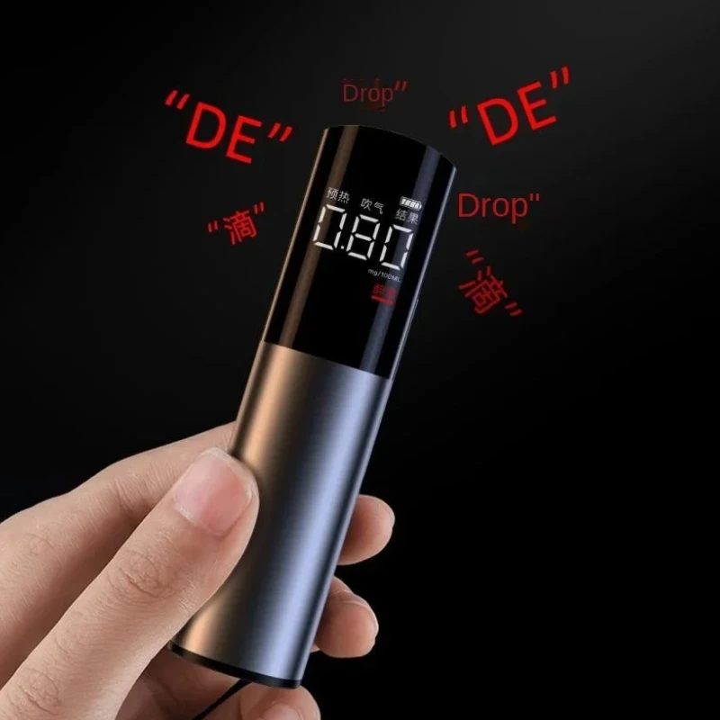  ANMU Digital Alcohol Testers Professional Alcohol Detector Breathalyzer Police Alcotesters LCD Digital Display for Car