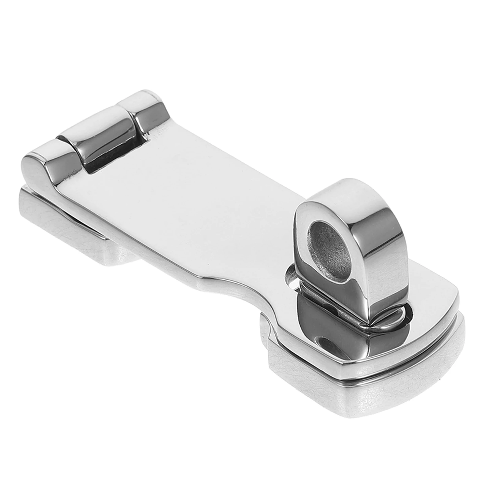 

Stainless Steel Door Buckle Heavy Duty Marine Grade Rotating Lock Eye Frame Boat Door Hasp Latch Black Gate ClampBracket Hook