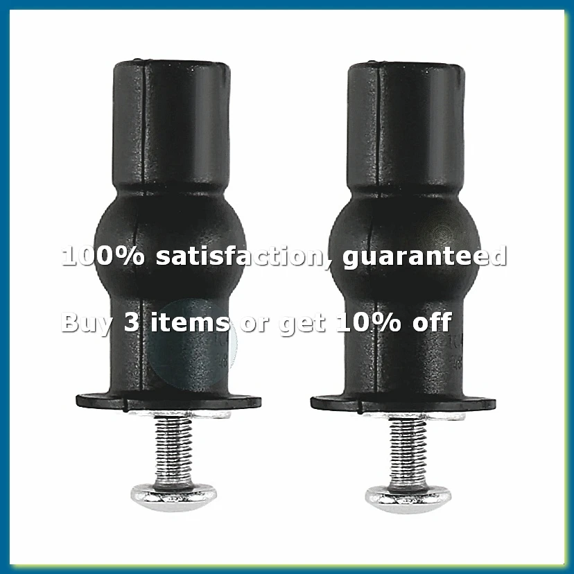 Toilet Seat TOP FIX Seat Hinge Hole Fixings Well Nut Screw Rubber Back to Wall Pair-A27I