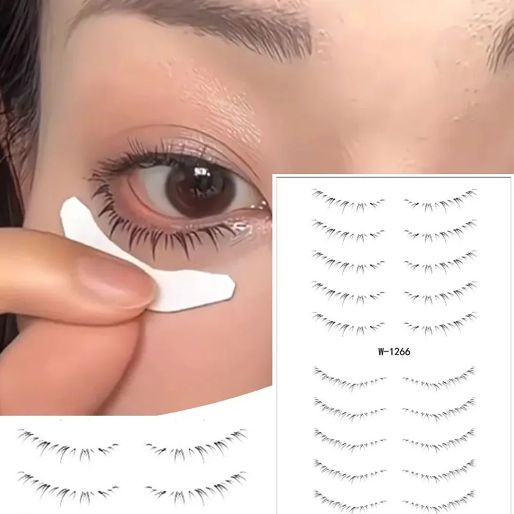 

Lower Eyelash Tattoo Stickers Natural Temporary Tattoo Fake Lashes Patch Eyelashes Extension Waterproof Disposable Makeup Tool