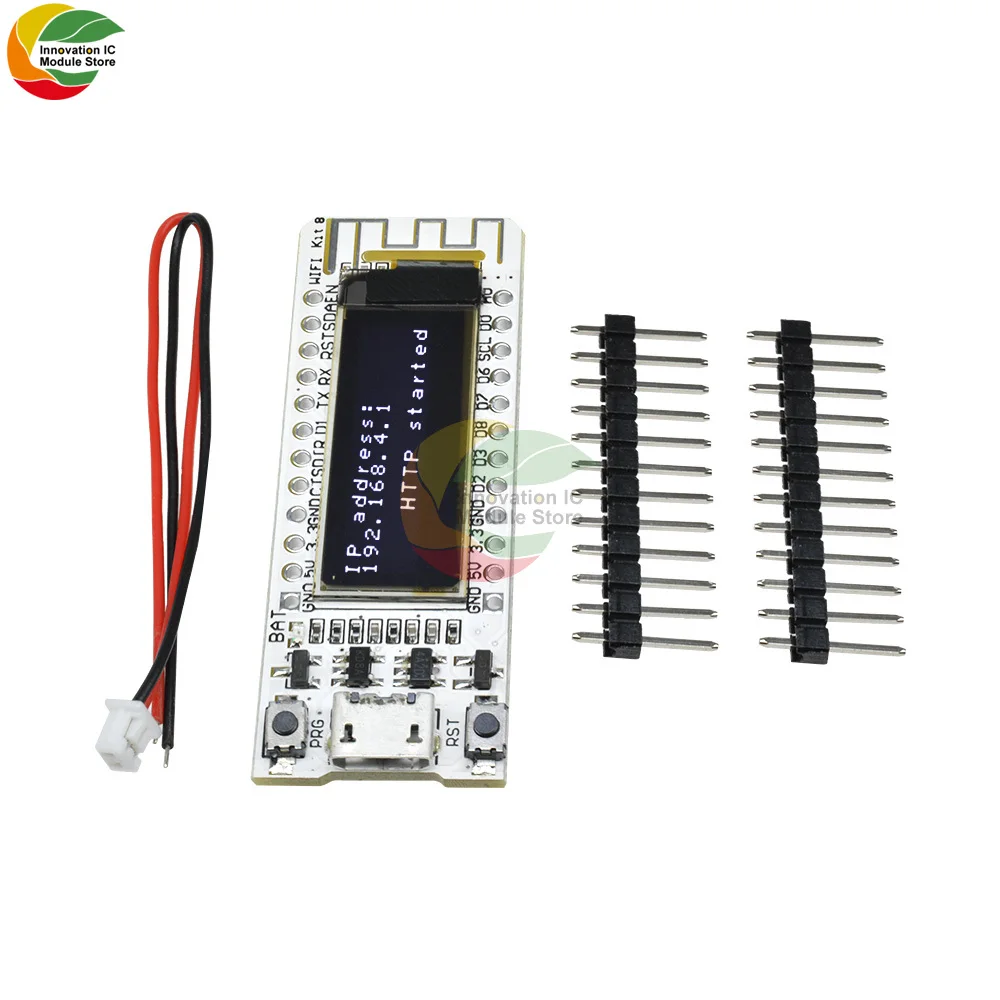 0.91 inch OLED ESP8266 WIFI development board CP2104 NodeMCU white screen 0.91