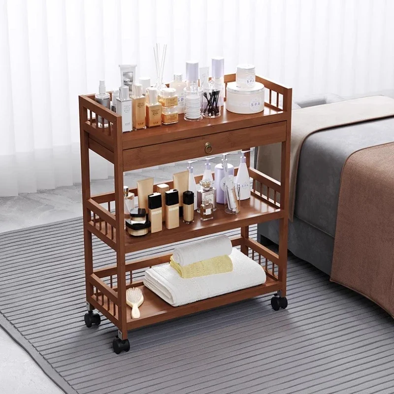 مانيكير عربة صالون حديثة مستحضرات التجميل تصفيف الشعر المتداول عربة أدوات صالون عربة الأدراج الطبية الأثاث Carritos Lstc