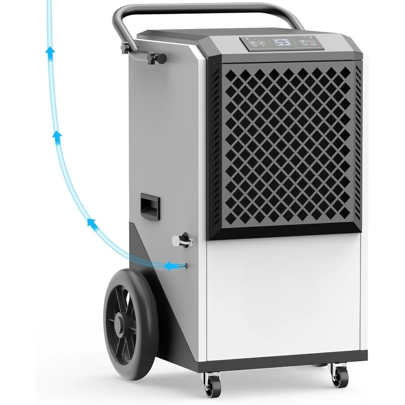 

250 Pint Commercial Dehumidifier with Pump for Industrial,8000sqft Commercial Grade Dehumidifiers with Drain Hose