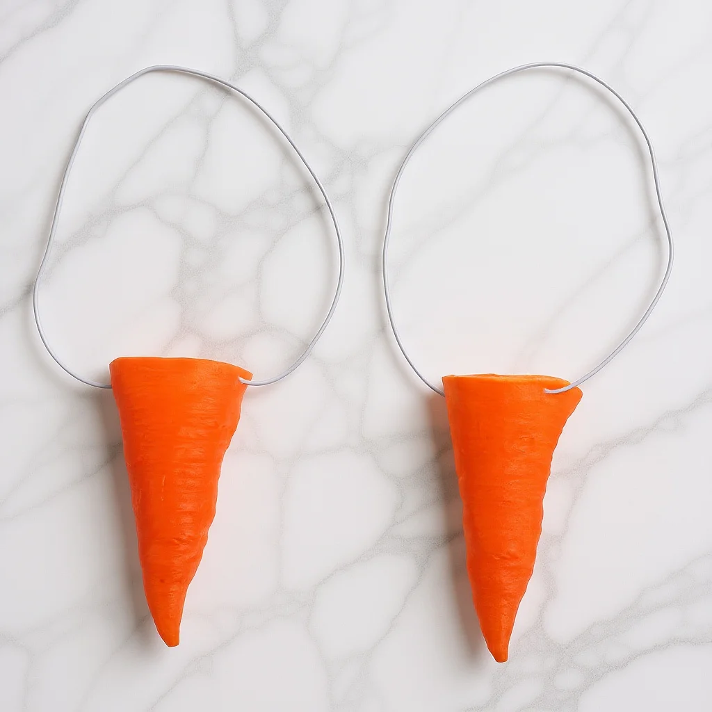 

2Pcs Fun Carrot Nose Prop for Clown Snowman Costume Festive Holiday Party Supply Carrot Nose Costume Prop Snowman