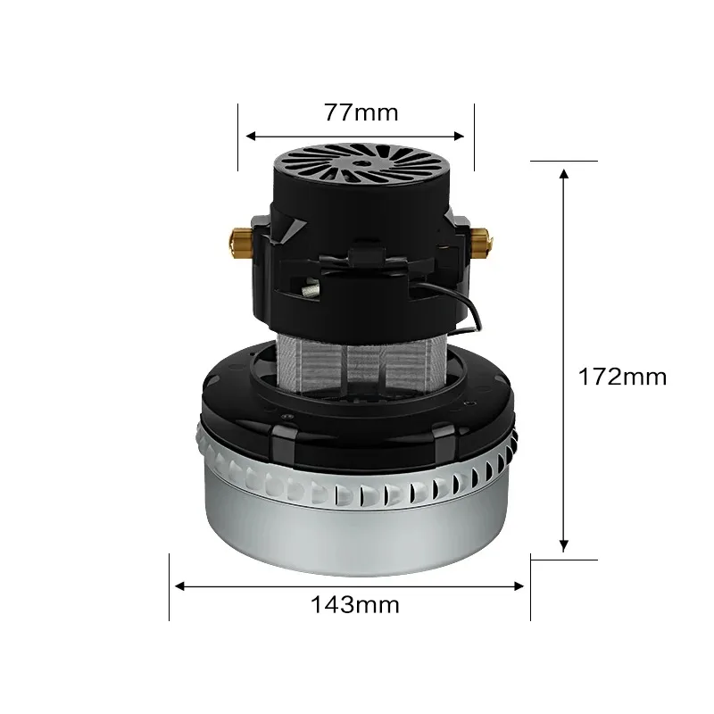 119656-00 FF10 220V 1500W 143mm High Suction Vacuum Motor Industrial Cleaning Replacement Spare Part