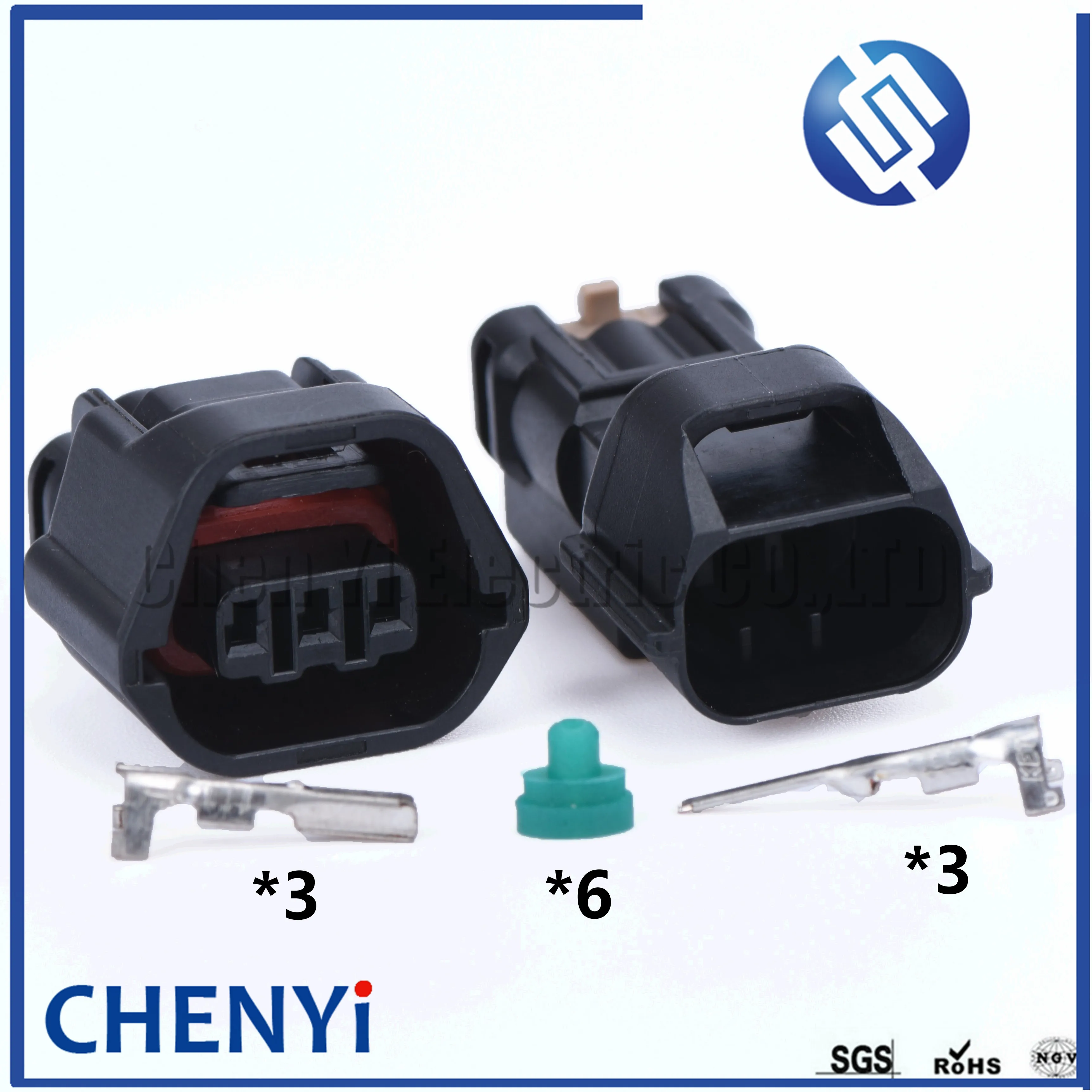 2 Set 3 Pin 7283-8730-30 7182-8730-30 Wheel Speed Sensor Socket EVO Mivec Camshaft Sensor Plug For Hyundai Kia Nissan MG641234-5