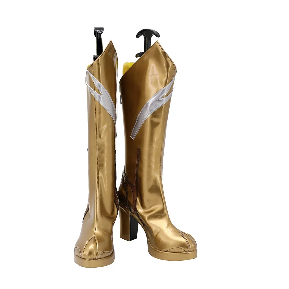 LoL Riven Prestige Valiant Sword Gold Cosplay Tacchi realizzati su misura