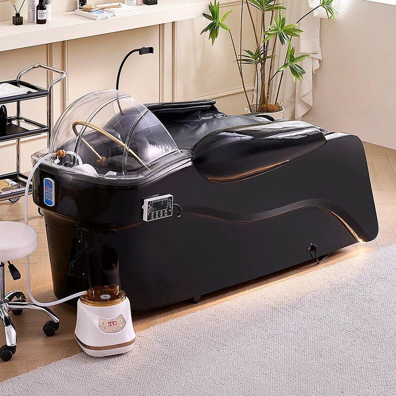 Customizable Salon Equipment Hair Washing Chair Smart Electric Massage Shampoo Bed