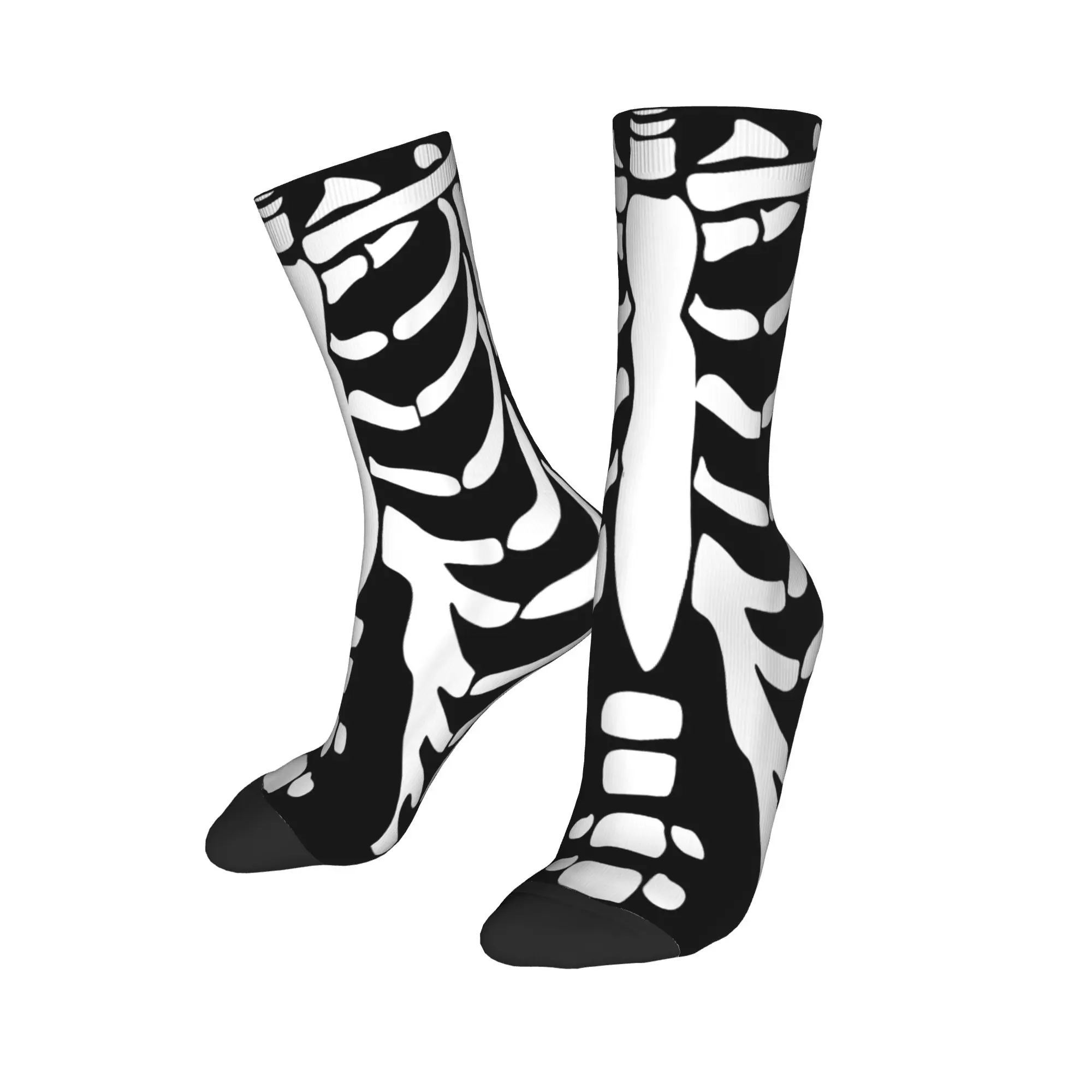 スケルトン ハロウィンコスチューム 胸郭解剖学ソックス 秋 ストッキング レジャー メンズ 快適な靴下 スポーツ 滑り止めソックス