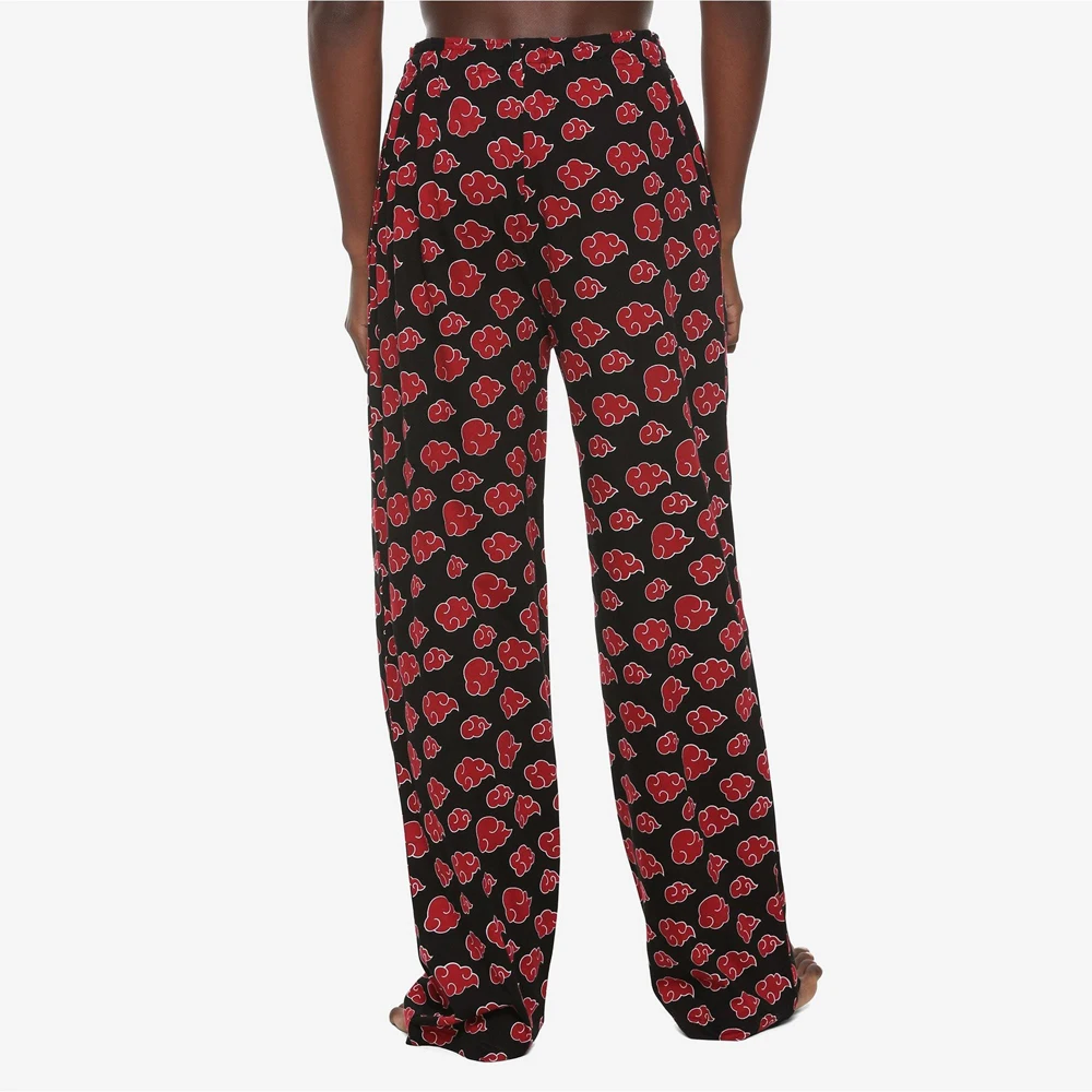 Naruto Shippuden Akatsuki Pajama Pants Cloud Print Adult Kids Casual Trousers Family Summer Breathable Quick-drying Loungewear