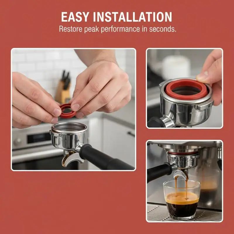 1/10pcs Coffee Machine Seals For AEG Water Sealing Rings Silicone Texture For Coffee Machine Water Tanks