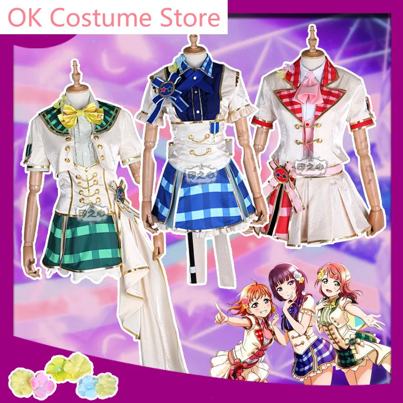 Anime! Lovelive All Stars School Idol Festival 10th Anniversary Cheer Team Lovely Uniforms Cosplay Costume New